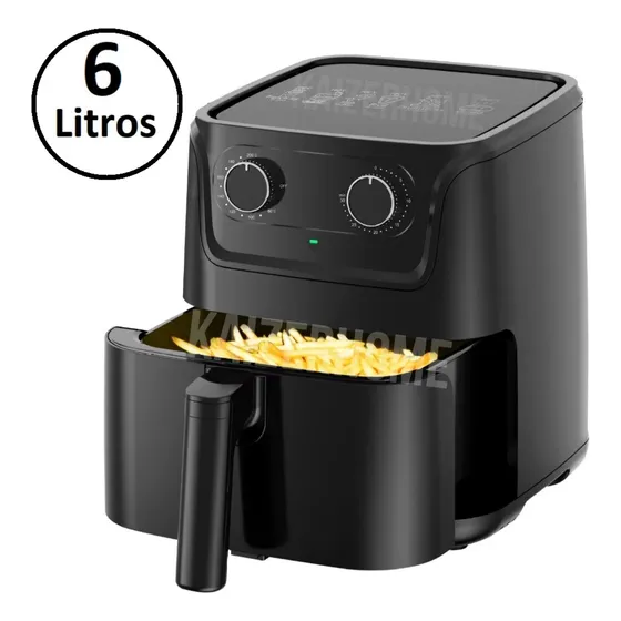 Freidora De Aire Air Fryer 6 Litros 1200w Control Perillas