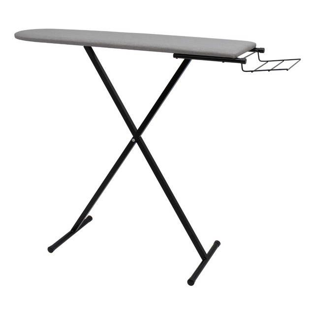 Tabua De Passar Roupa Reforçada Com Porta Ferro 3 Alturas Cor Preto Liso Tabua De Passar Roupa Reforçada Com Porta Ferro 3 Alturas Cor Preto Liso