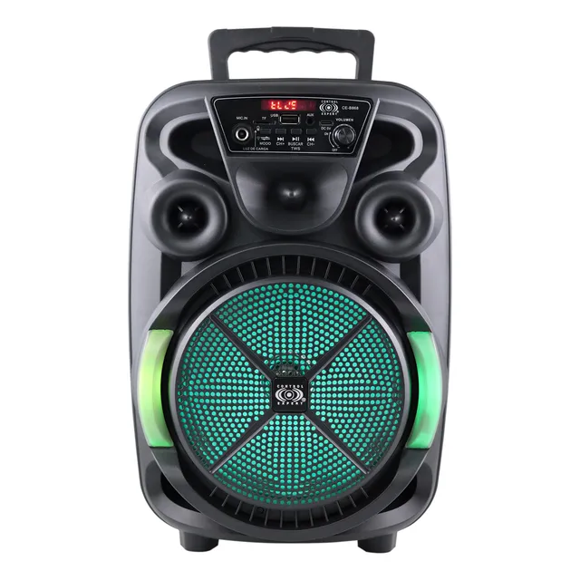Bocina Amplificada 8 Pulgadas Bluetooth Portatil Usb Ce-88b