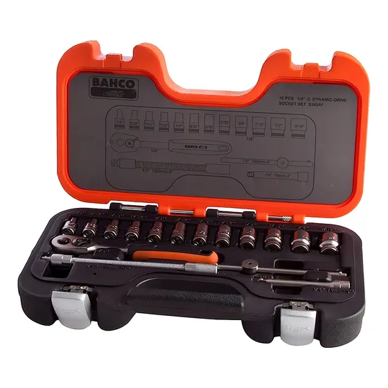 Set Juego De Tubos Llaves Bahco Enc 1/4 En Milímetros 16pz Color Naranja