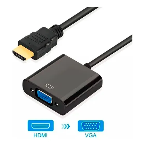 Cable Adaptador Hdmi A Vga Para Laptop Monitor Tv Computador