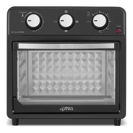 Air Fryer Bella Cuccina 12l 2 Grelhas 1700w Bcfr05 Preto 220v