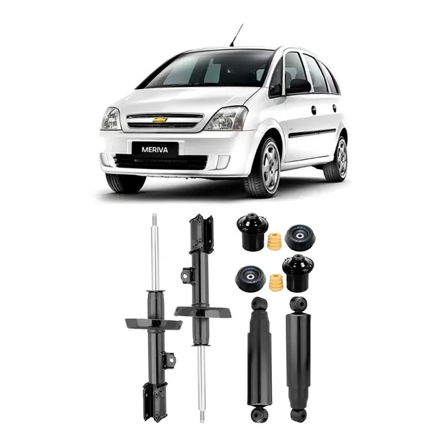 4 Amortecedor+ Kit Suspensão Meriva 2009 2010 2011 2012 2013