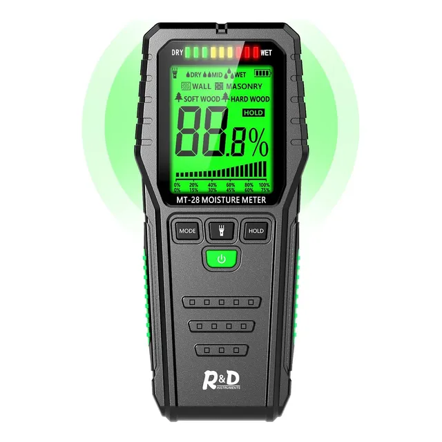 Medidorde Humedad De Madera Sin Pines Pantalla Lcd Nuevo