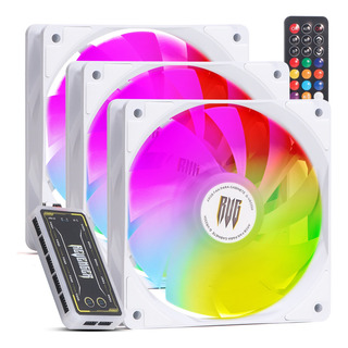 Kit 3 Cooler Fan 120mm Rgb Argb Controladora Pc Gamer Cpu Kit 3 Cooler Fan 120mm Rgb Argb Controladora Pc Gamer Cpu