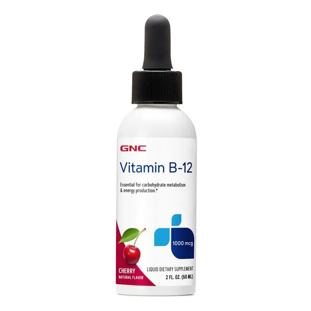 Vitamina B-12 1,000mcg - Cereza 60ml Gnc 