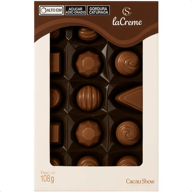 Presente Barato Cacau Show Chocolate Lacreme Ao Leite Mini