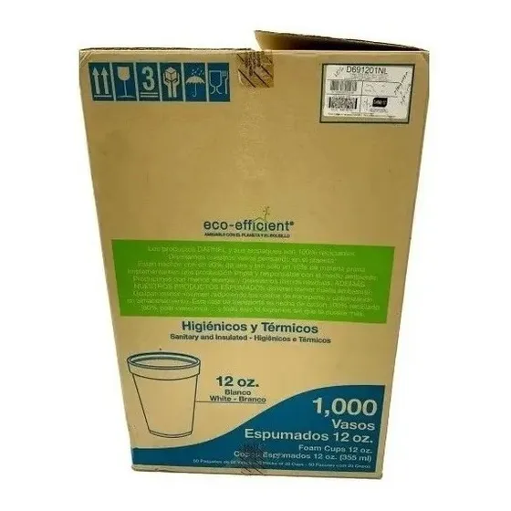 Caja 1000 Vasos Anime 12oz D691201nl Darnel 91.23 Xavi