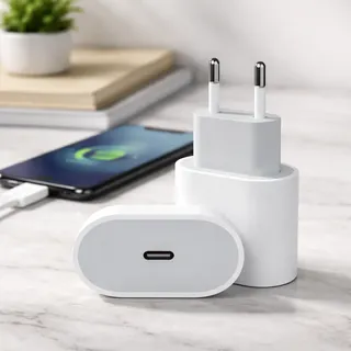 Carregador Turbo 35w Usb-c Para iPhone  Carregamento Rápido Branco