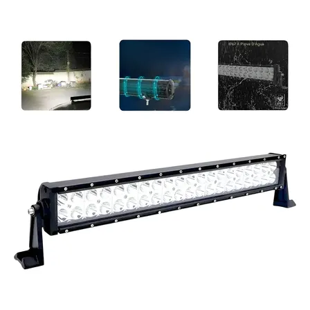 Barra Farol Auxiliar Milha Led Cree 120w Foco 30º Off Road