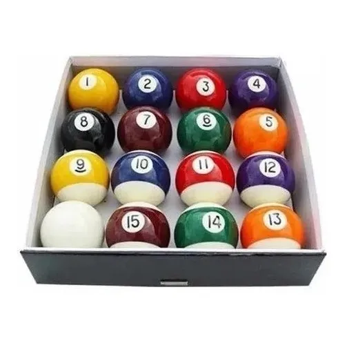 Bolas De Pool De 48 Mm 16 Bolas En Caja