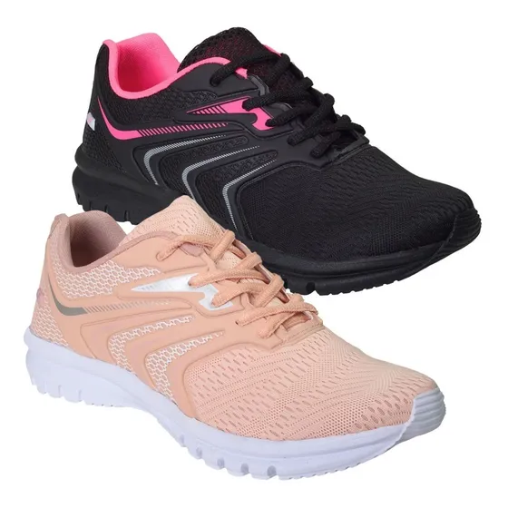 Kit 2 Pares Tenis Feminino Academia Olymp Olimp Caminhada