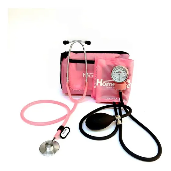 Kit Baumanómetro Con Estetoscopio Simplex Homecare 2000 Color Rosa