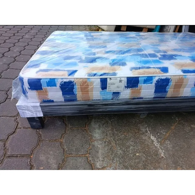 Base Cama + Colchón Chaide 2 Plazas + Almohada + Envío