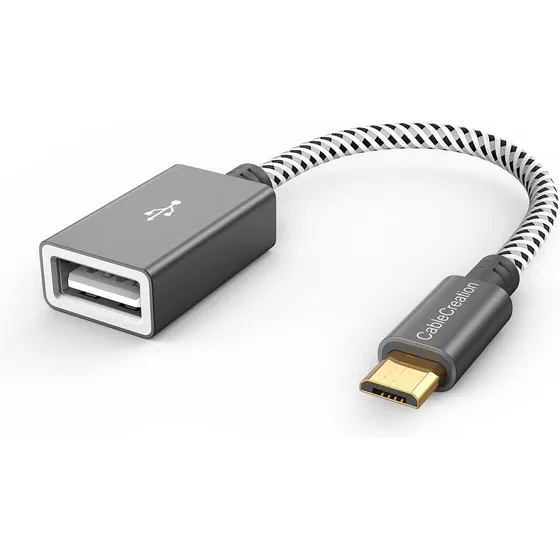 Cablecreation Micro Usb 2.0 Otg Cable Trenzado On The Go ...