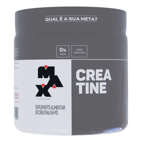 Suplemento Academia Creatina Max Titanium Em Pó Pote 150g Creatina Sem Sabor
