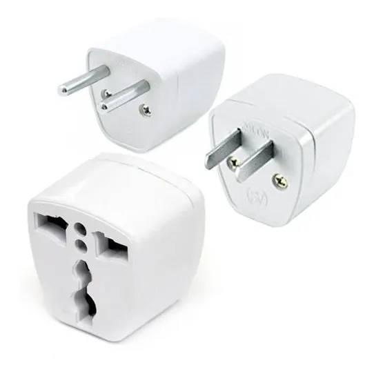 Adaptador De Corriente Universal 3 A 2 Puntas Redondo