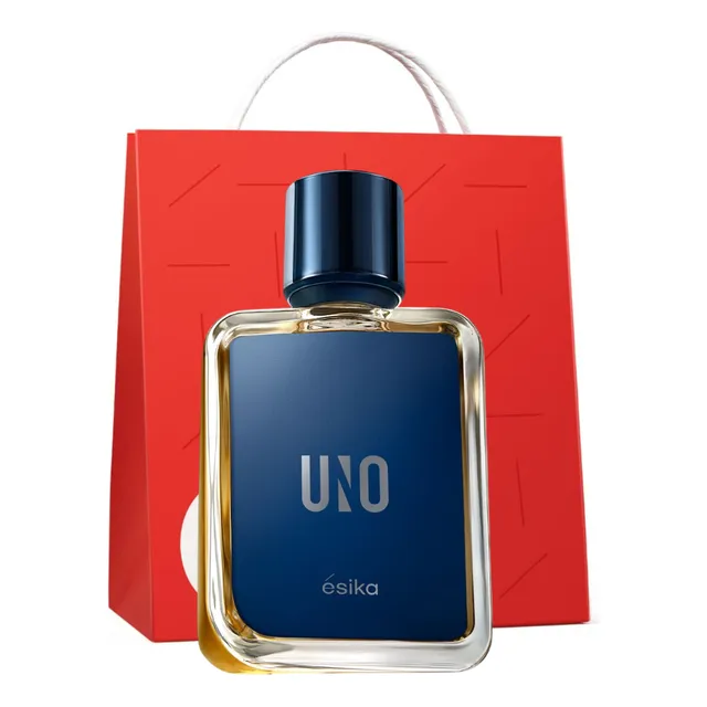 Perfume Uno Ésika Spray 90 Ml + Bolsa De Regalo