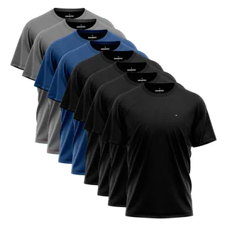 Kit 8 Camisas Sandrini Dry- Fit Masculina Caminhada Academia Kit 8 Camisas Sandrini Dry- Fit Masculina Caminhada Academia