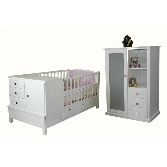 Cama Cuna Para Bebe Con Cajonera