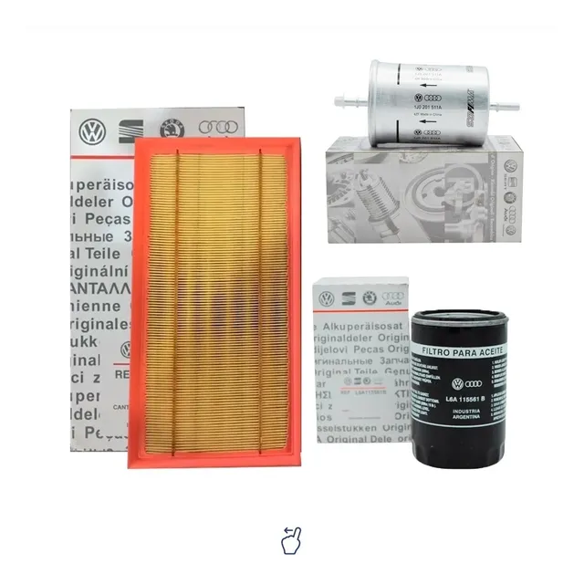 Kit 3 Filtros Aceite + Aire + Combus Vw Bora 2.0 Original