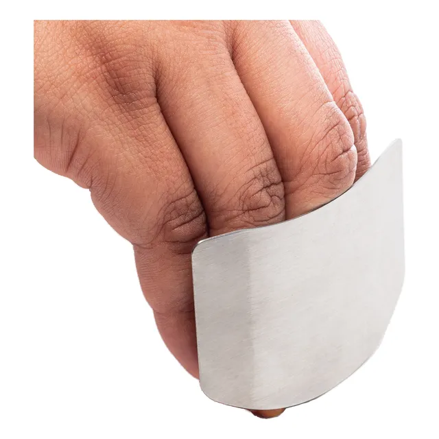 Kit 2 Protetores  Segurança Anti Corte De Dedos Em Aço Inox