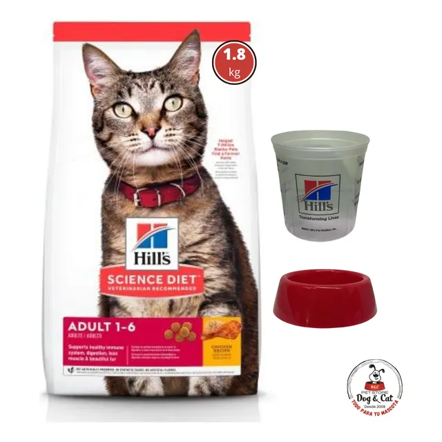 Alimento Hill's Gato Adulto 1.8kg + Regalos