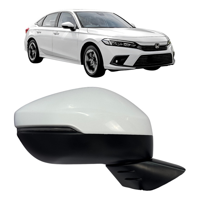 Retrovisor Honda Civic Elétrico 8fios 23à24 C/seta Branca Ld Retrovisor Honda Civic Elétrico 8fios 23à24 C/seta Branca Ld