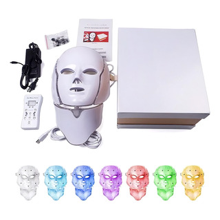 7 Colores Máscara De Terapia Facial Cosmético Con Luz Led 7 Colores Máscara De Terapia Facial Cosmético Con Luz Led