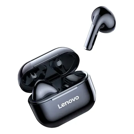 Fones De Ouvido Bluetooth Intra-auriculares Lenovo Lp40 Cor Preto