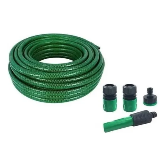 Manguera Verde Culebra Jardin 1/2''x20m+accesorios