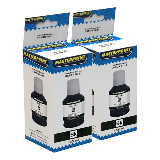 Tinta Compatível Canon G3160 G3170 G2160 G-11 G11 Kit 2 Und