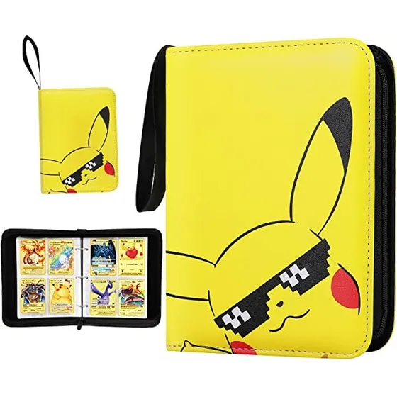 Pokemon Album Pikachu Carpeta Para Tarjetas Pokemon 