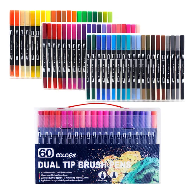 Rotuladores Artísticos De Acuarela De Colores B-60, Pincel,