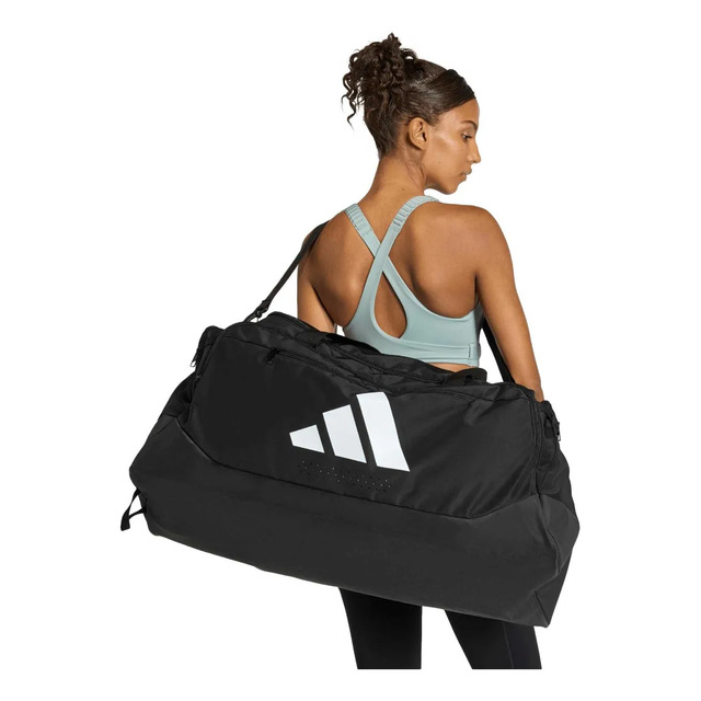 Mala Esportiva Duffel Defender 94 L adidas Preto Liso Mala Esportiva Duffel Defender 94 L adidas Preto Liso