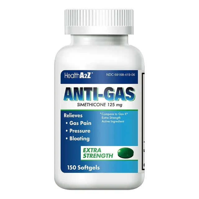 Suplemento En Cápsula Healtha2z Anti-gas Anti.gas Simeticona En Bote De 200ml 150 Un