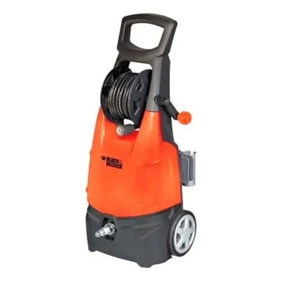 Hidrolavadora eléctrica Black+Decker PW1700 naranja de 1.7kW con 130bar de presión máxima 220V