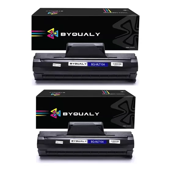 2x Toner Para Uso Samsung D104 Ml1665 Scx3200 Ml1860 Ml1665