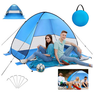 Casa De Campaña Impermeable Tienda Para Camping 3 Personas Color Azul Casa De Campaña Impermeable Tienda Para Camping 3 Personas Color Azul