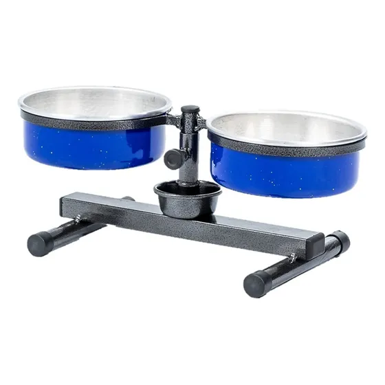 Comedouro Bebedouro Duplo Ajustável Anti Formiga Pequeno