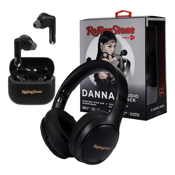 Audífonos Inalambricos Stf Rolling Stone & Over Ear Danna 2p Color Negro