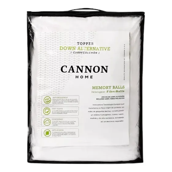 Topper Down Alternative Cannon 2 Plazas