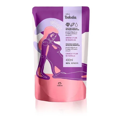 Repuesto Crema Corporal Ciruela Y Flor De Vainilla Natura Tipo de envase Sobre
