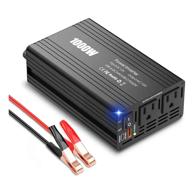 Inversor De Corriente 1000 W De 12 V A 110 V
