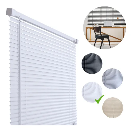Persiana Horizontal Branca 120x130cm Quarto Sala Atlas Cor Branco