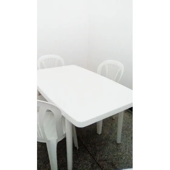 Mesa (plástica) Rectangular Y Cuadrada Manaplas Color Blanc0