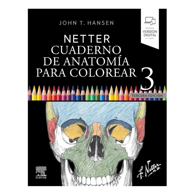 Libro: Netter Cuaderno De Anatomía Para Colorear: 2ª Ed