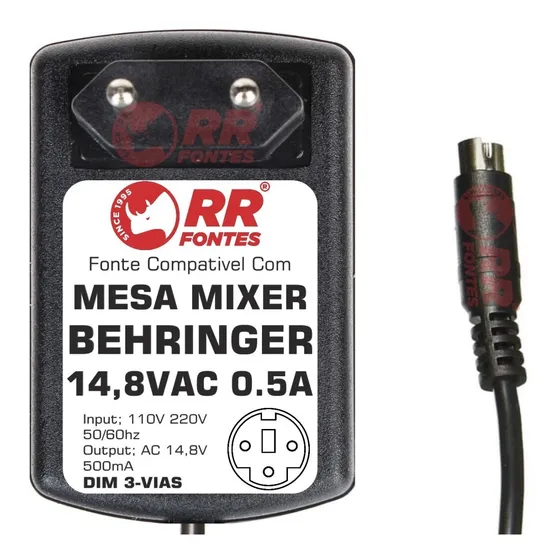 Fonte Ac 14,8v P/ Mixer Behringer Xenyx 1202fx 1202-fx Psu6 