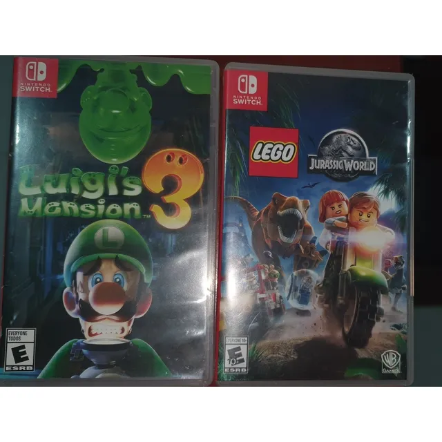 Luigi Mansión 3 Y Jurassic World Lego Nintendo Switch 