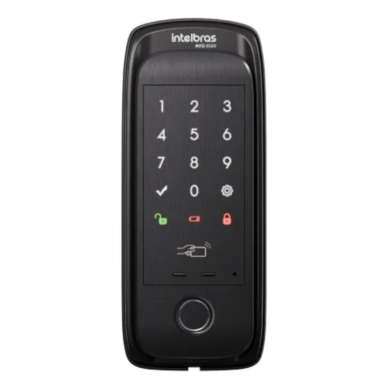 Fechadura Smart De Sobrepor C/ Biometria Mfd 2020 Preta